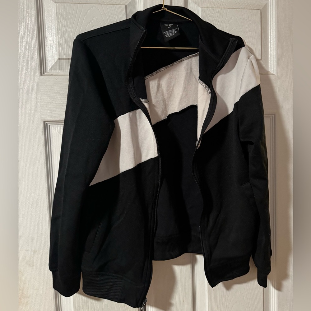 Black and White zip-up